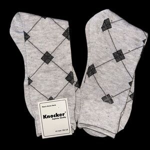 Knocker Men’s Argyle Print Dress Socks!